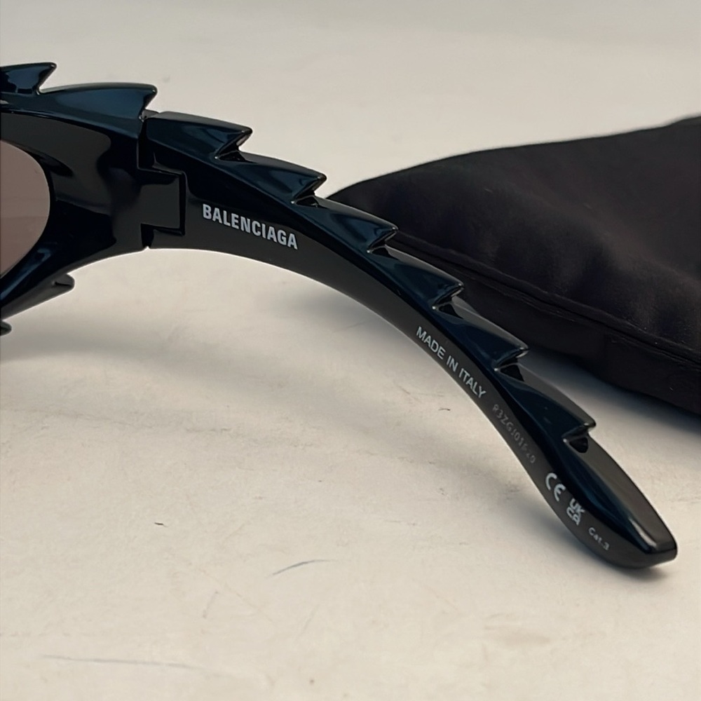 BALENCIAGA UNISEX SUNGLASSES BB0255S, zero flawes - Picture 7 of 11